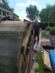 Hot Tub Transport 4 Hot Tub Transport - Wooden Hot Tub - West Yorkshire to Staffordshire