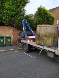 Hot Tub Transport - Wooden Hot Tub - West Yorkshire to Staffordshire