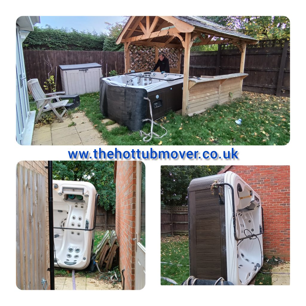 Hot tub collection with our Crane The Hot Tub Mover