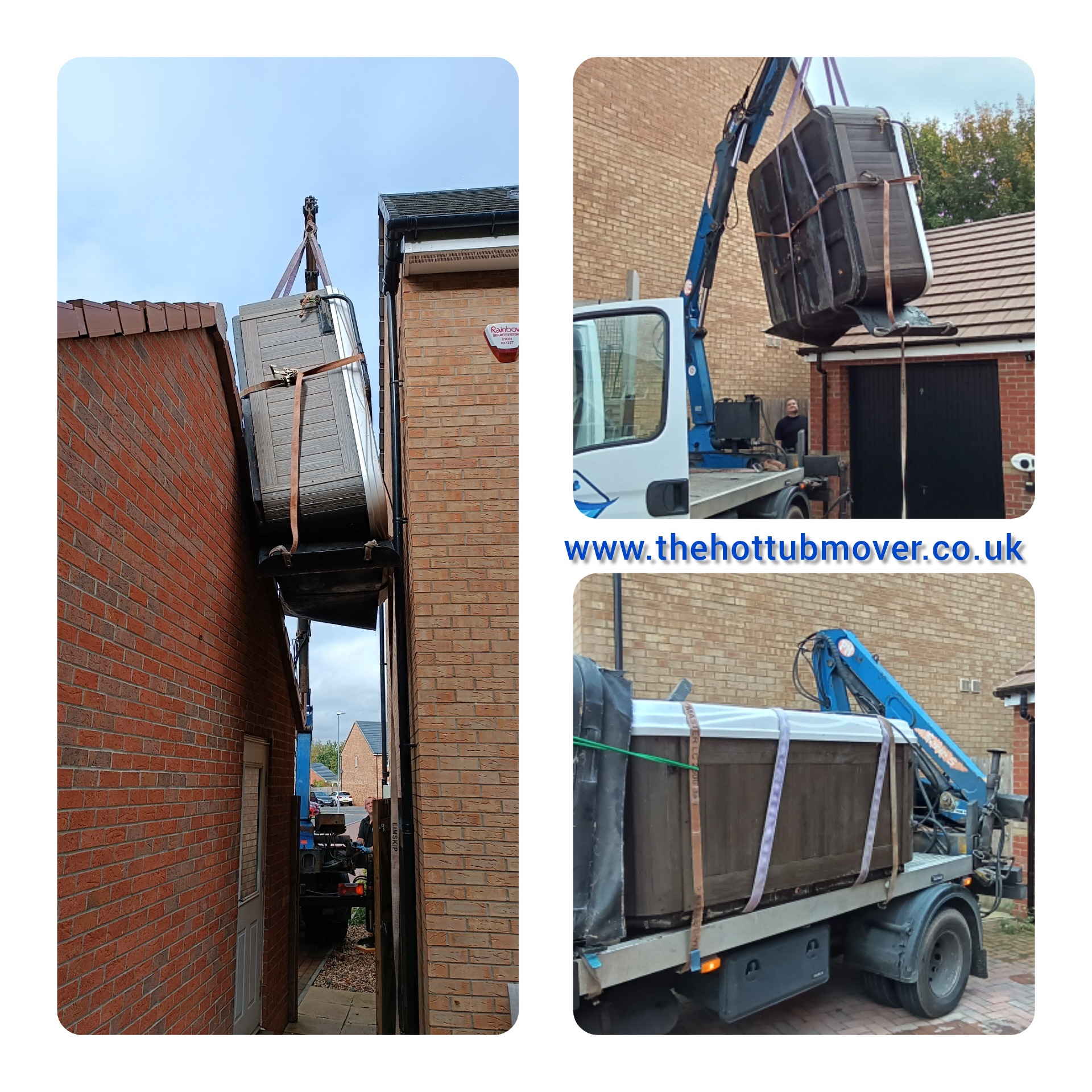 Hot tub collection with our Crane The Hot Tub Mover Hot Tub